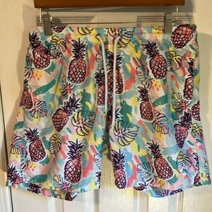 Free Planet pineapple beach shorts EUC MEDIUM